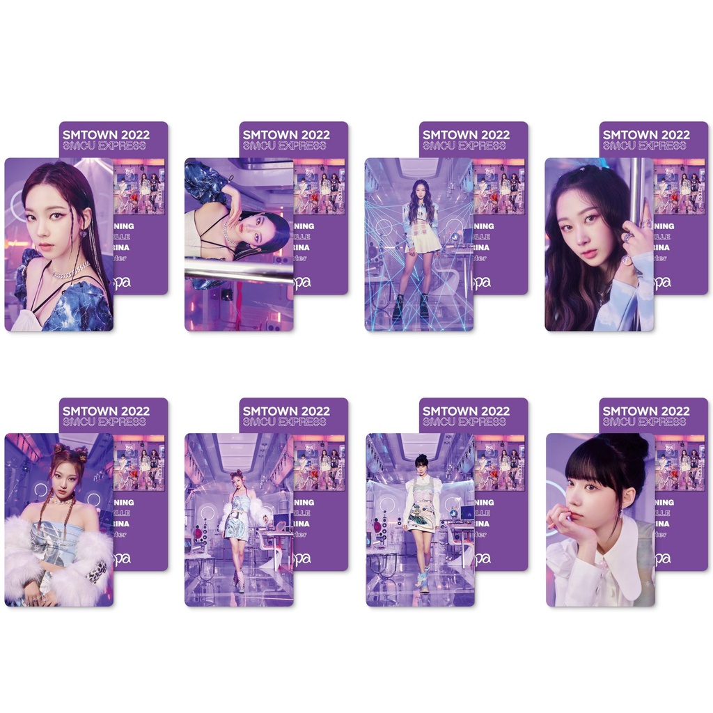 8pcs Kartu Lomo Foto Album Kpop Aespa SMTOWN 2022