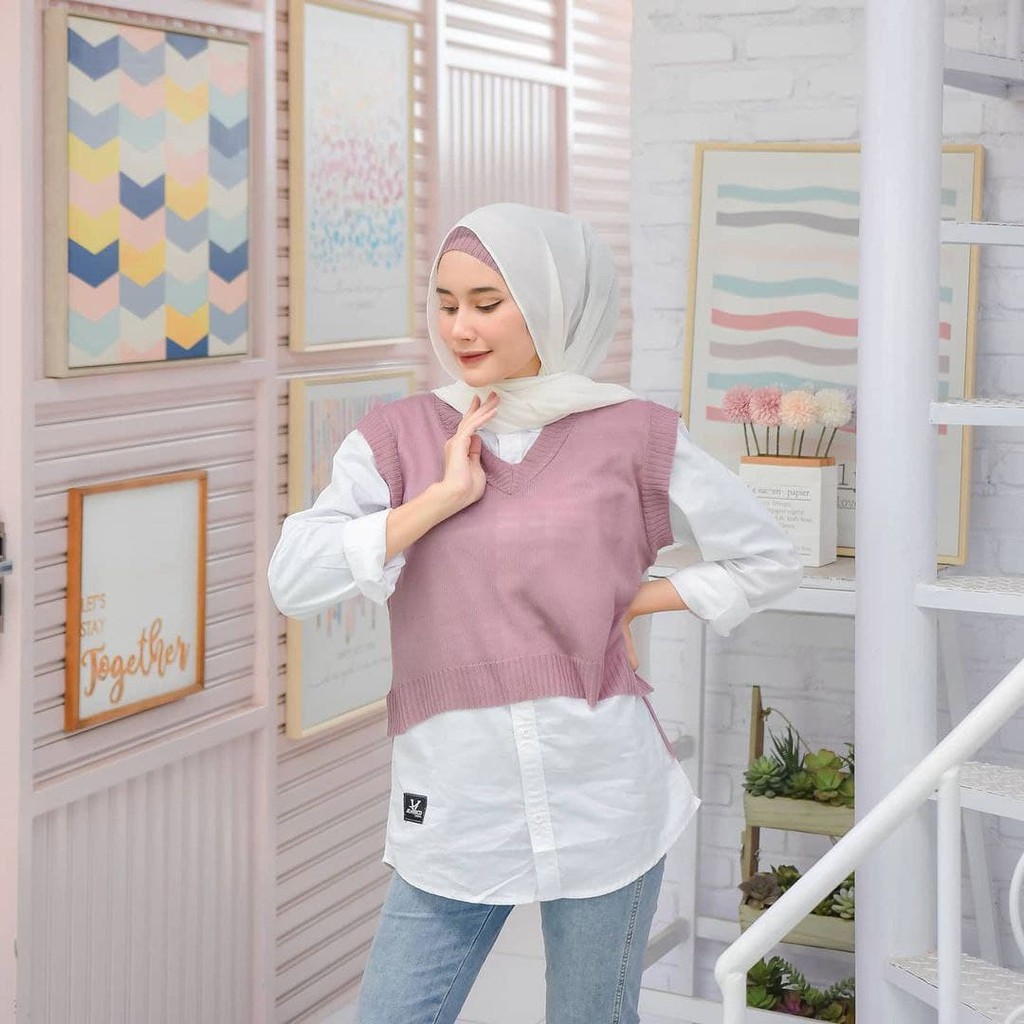 Nara Grosir - Bandana Vest | Fashion Terkini | Sweater Termurah