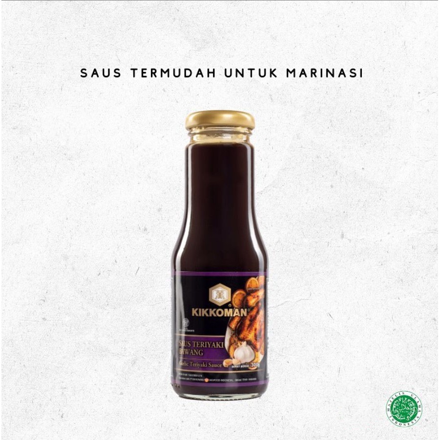 Kikkoman Garlic Teryaki Sauce - Saus Teriyaki Bawang HALAL 300g