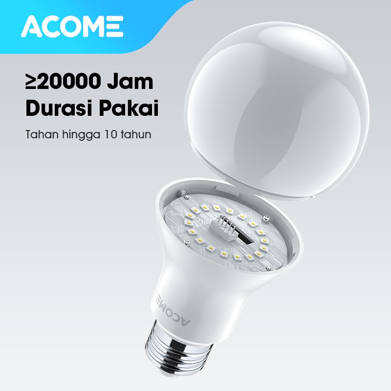 Acome Lampu Bohlam Smart WIFI LED 9W / 12W RGB Garansi Resmi 1 Tahun AL01