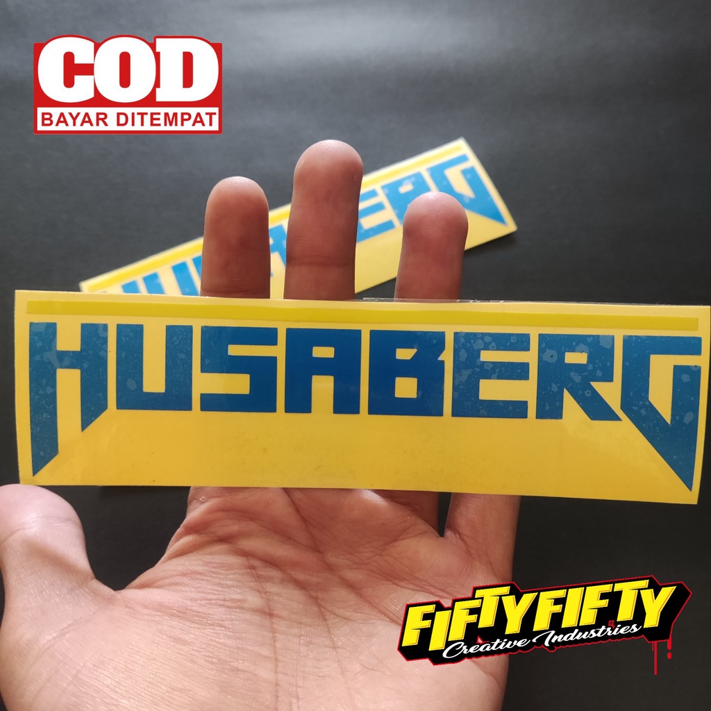 Stiker Cutting HUSABERG Stiker Cuting Motor Stiker Kating Mobil Stiker Helm