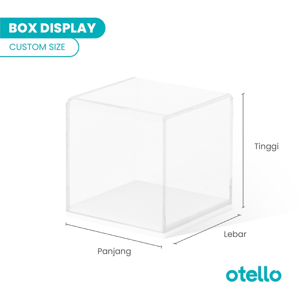 Otello Showcase Diecast Organizer Acrylic Box Display Akrilik Kotak Kubus Persegi Tempat Pajangan Organizer Action Figure Toy Diecast Aklirik Minimalist