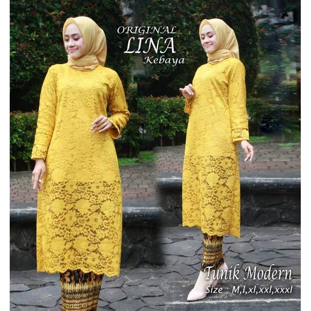 KEBAYA / TUNIK BROKAT / SET TUNIK BROKAT / BROKAT KINANTI / KEBAYA / KEBAYA BROKAT