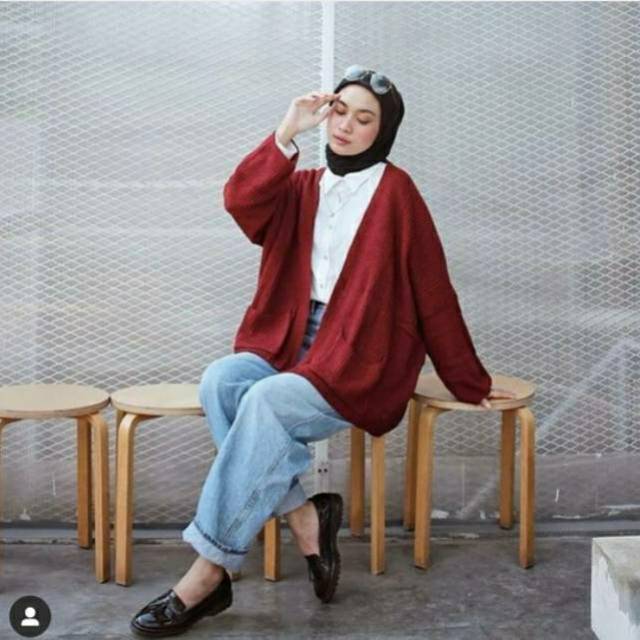 cardigan rajut locy-cardy oversize