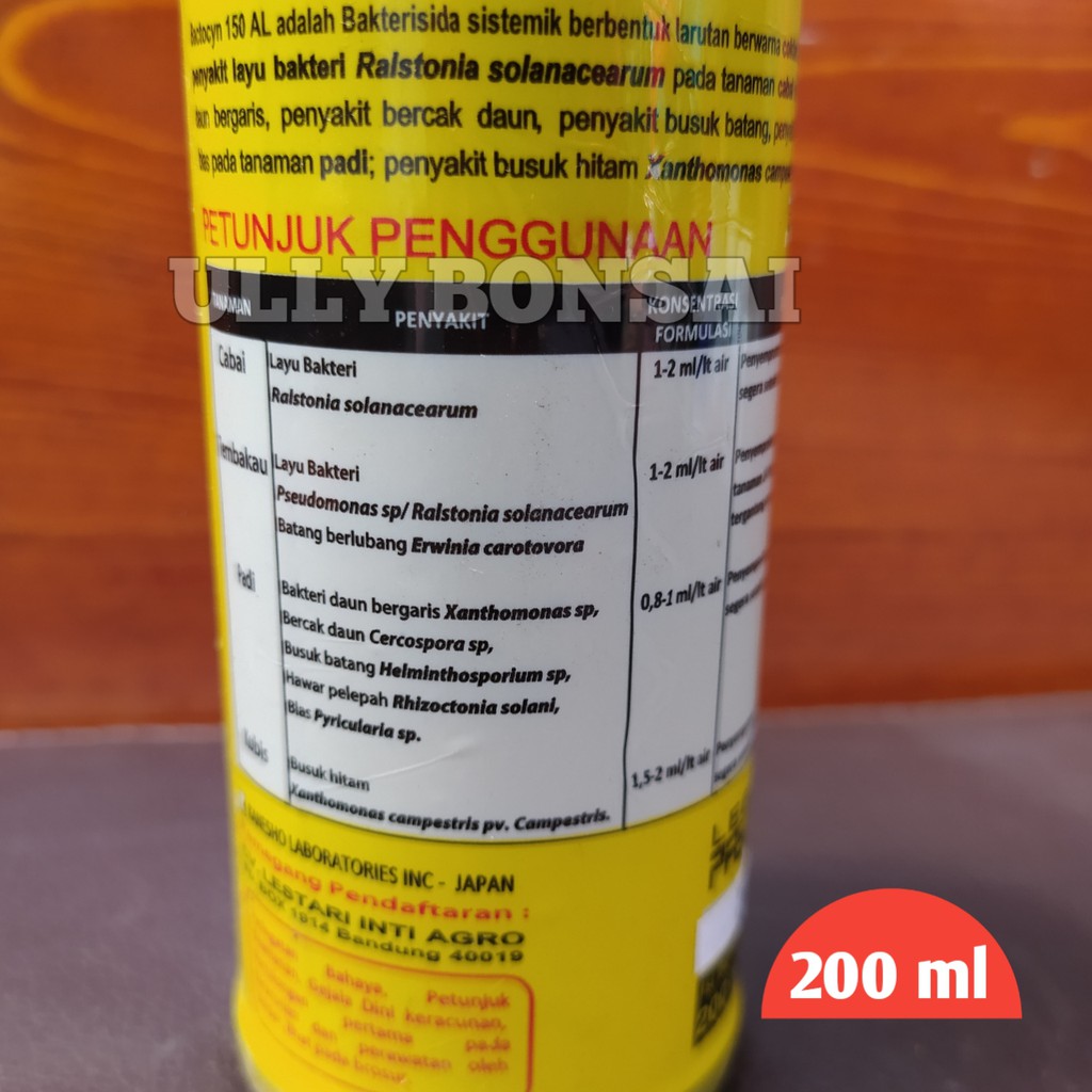 FUNGISIDA DAN BAKTERISIDA BACTOCYN 150 AL 200 ML