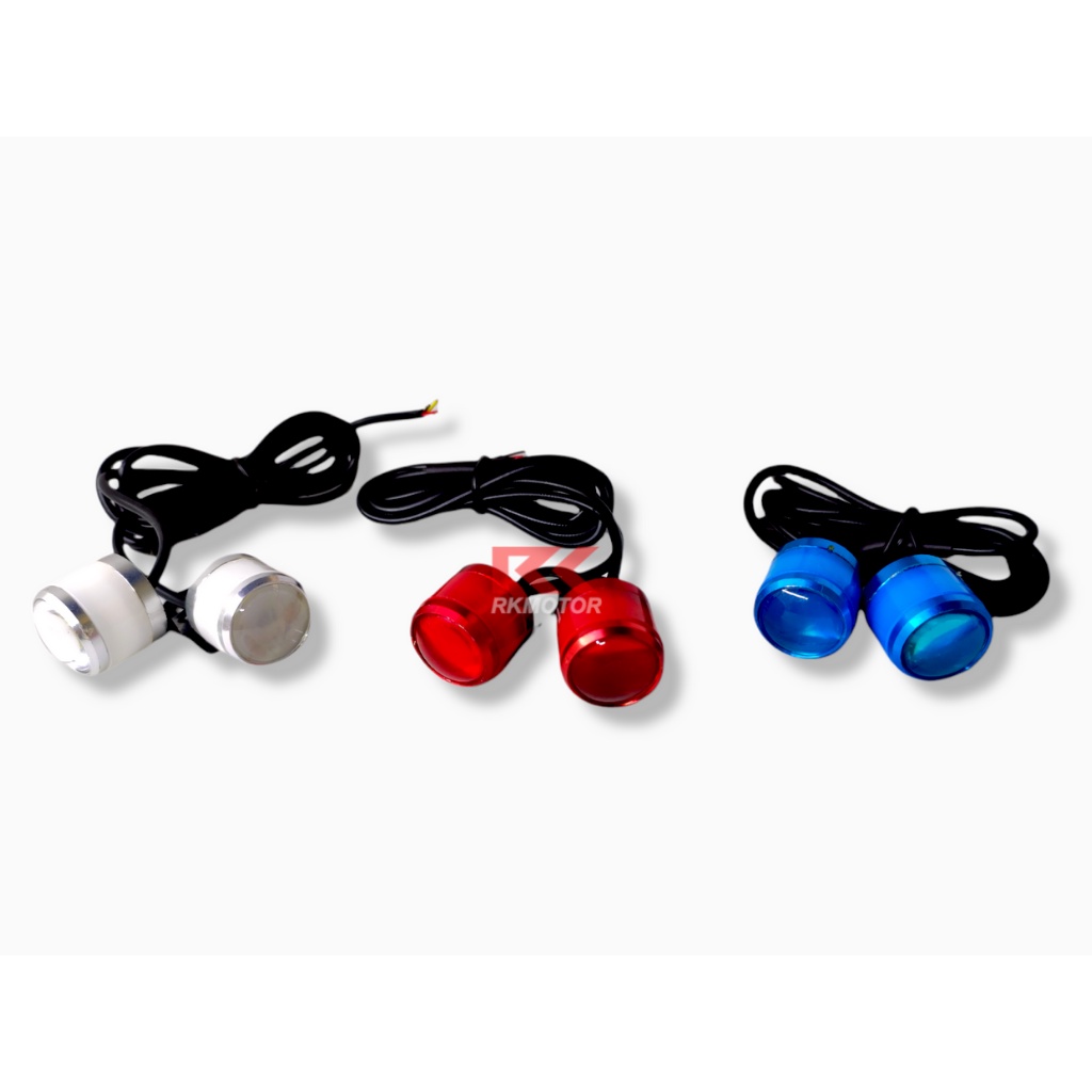 Mata Elang LED Kedip Strobo + Braket | Luminos Eco9 CM3F Super Bright