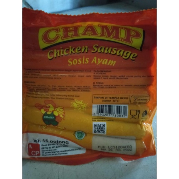 

Champ Chiken Sosis Ayam 15pcs