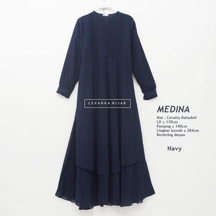 Medina Dress - Longdress bahan cerutty babydoll GAv