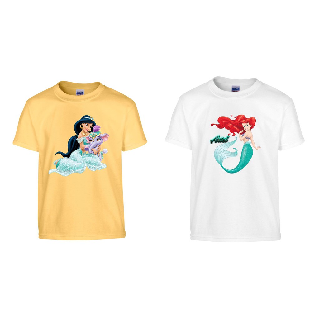 Baju Tumbr Anak dan Dewasa /Keluarga "Princess Jasmine dan Mermaid"