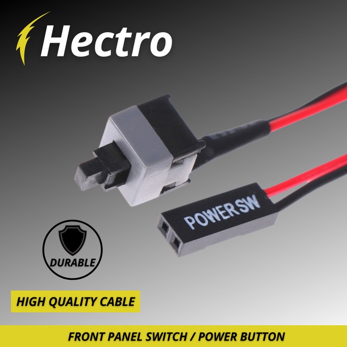 HECTRO KABEL FRONT PANEL SWITCH RESET / POWER BUTTON UNTUK PC CPU