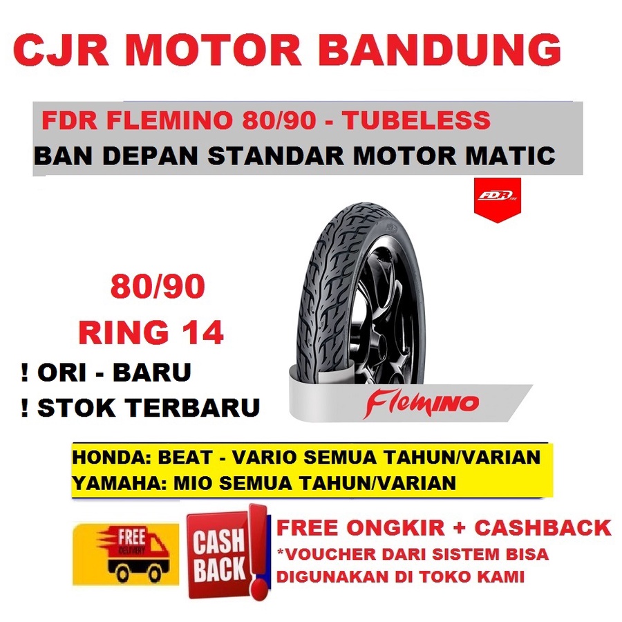 Jual Ban Fdr Flemino Ring Ban Tubeless Harian Motor Matic Vario Beat Mio Beat Genio