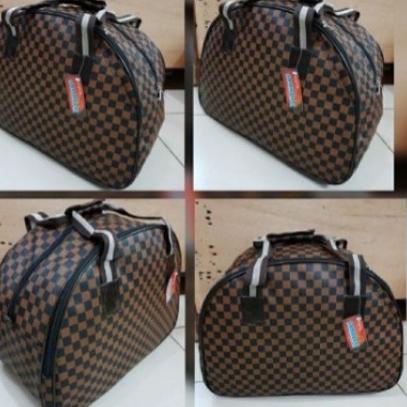 Siap Kirim.. TRAVEL BAG ELLE JUMBO/TRAVEL BAG LV DAMIER/TAS PULANG KAMPUNG