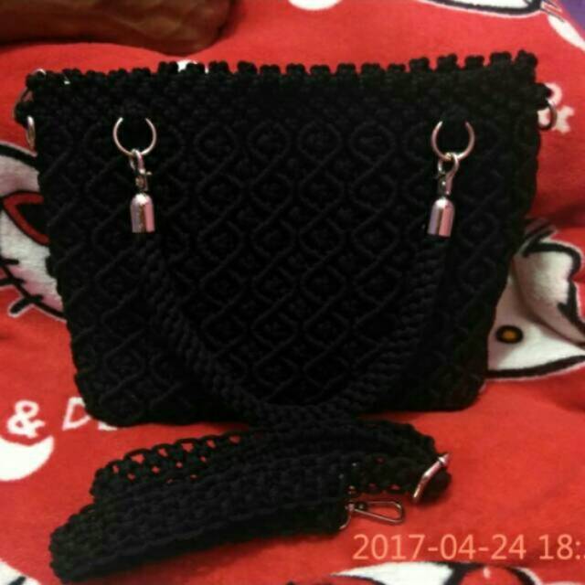 tas tali kur hitam