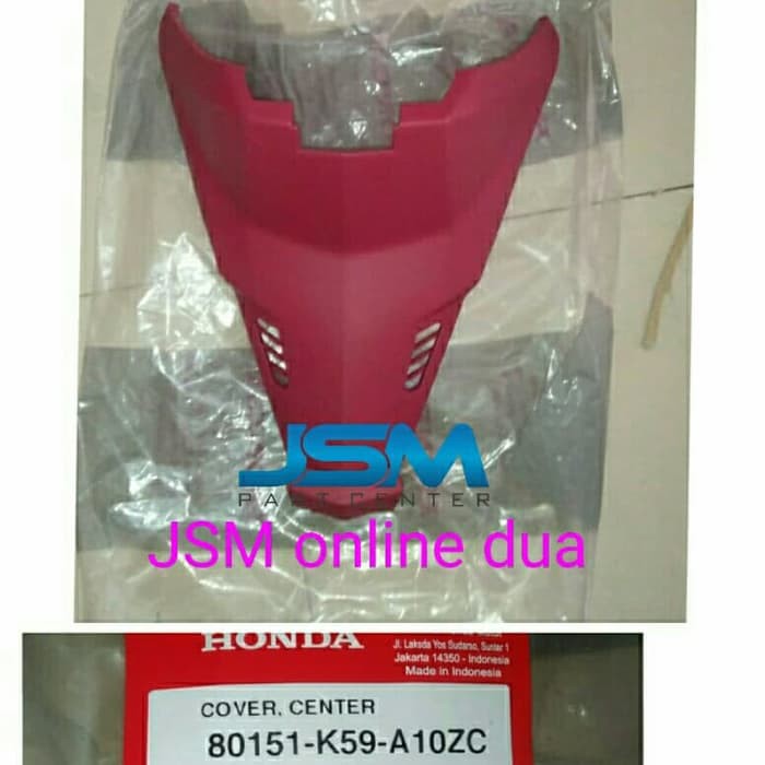 COVER CENTER JOK MESIN VARIO 150 MERAH ORI AHM 80151-K59-A10ZC ORI ORIGINAL