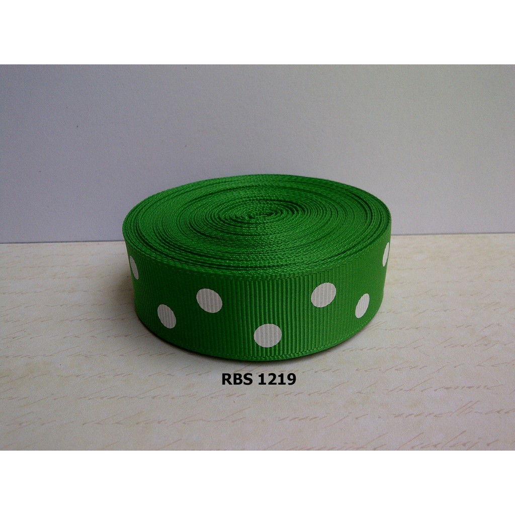 

[10 YARD] PITA GROSGRAIN MOTIF POLKADOT SALE RBS 1219