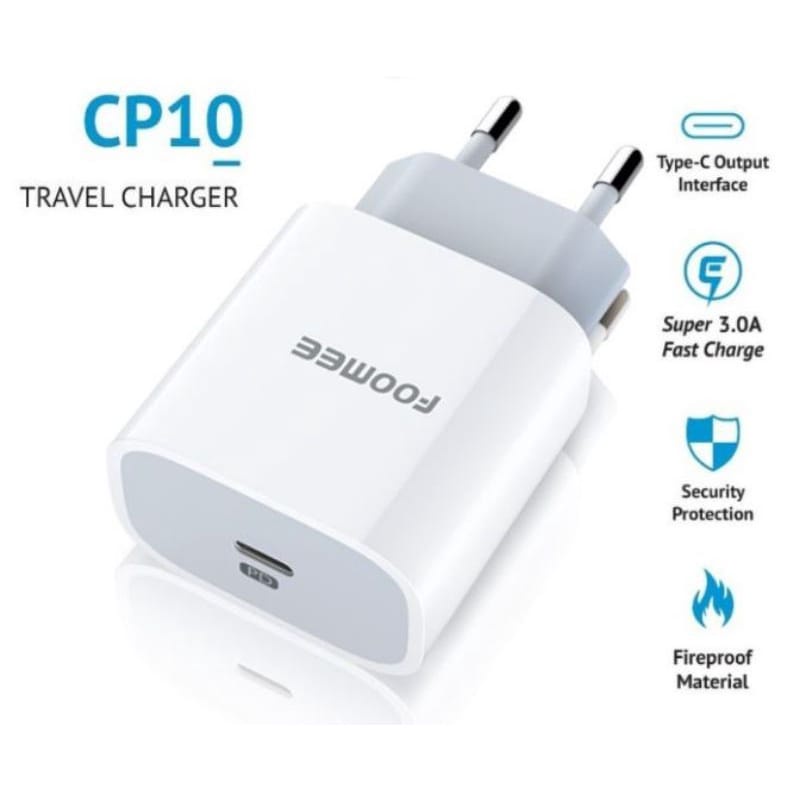 A - Foomee CP10 Travel Charger Type-C Output Interface PD3.0