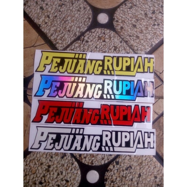 

sticker pejuang rupiah tumpuk cutting