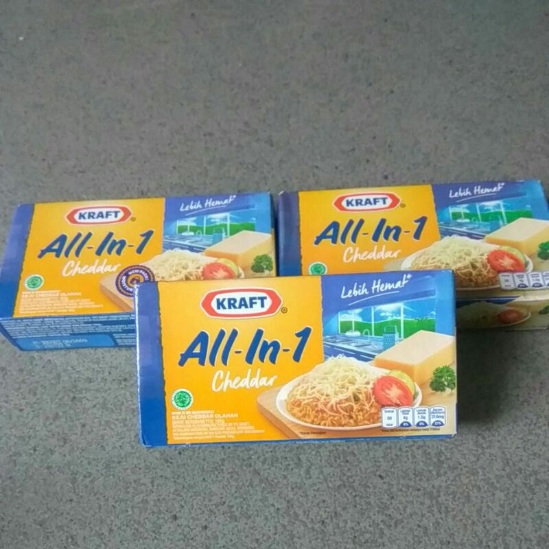 

keju kraft cheeddar all in one 165gr