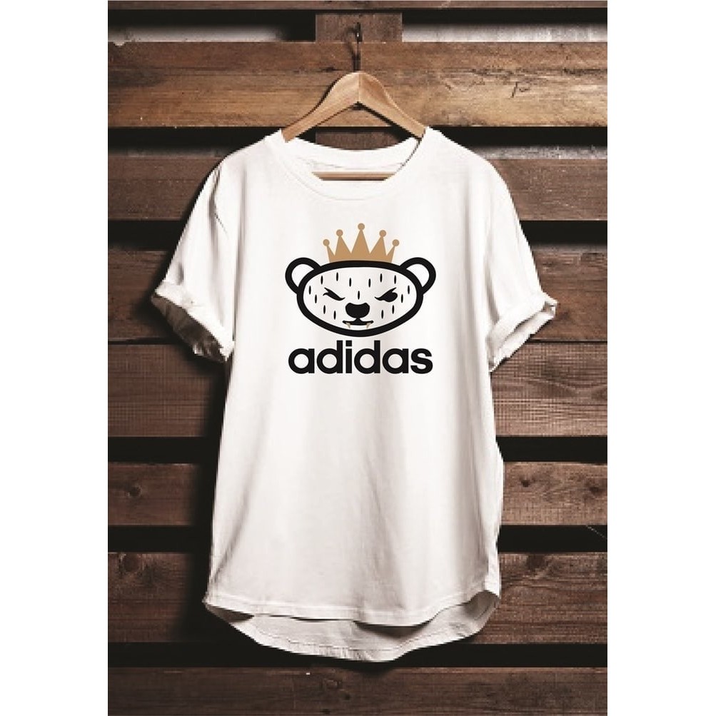 Kaos Tshirt Baju Combed 30S Distro Adidas X Nigo Bear