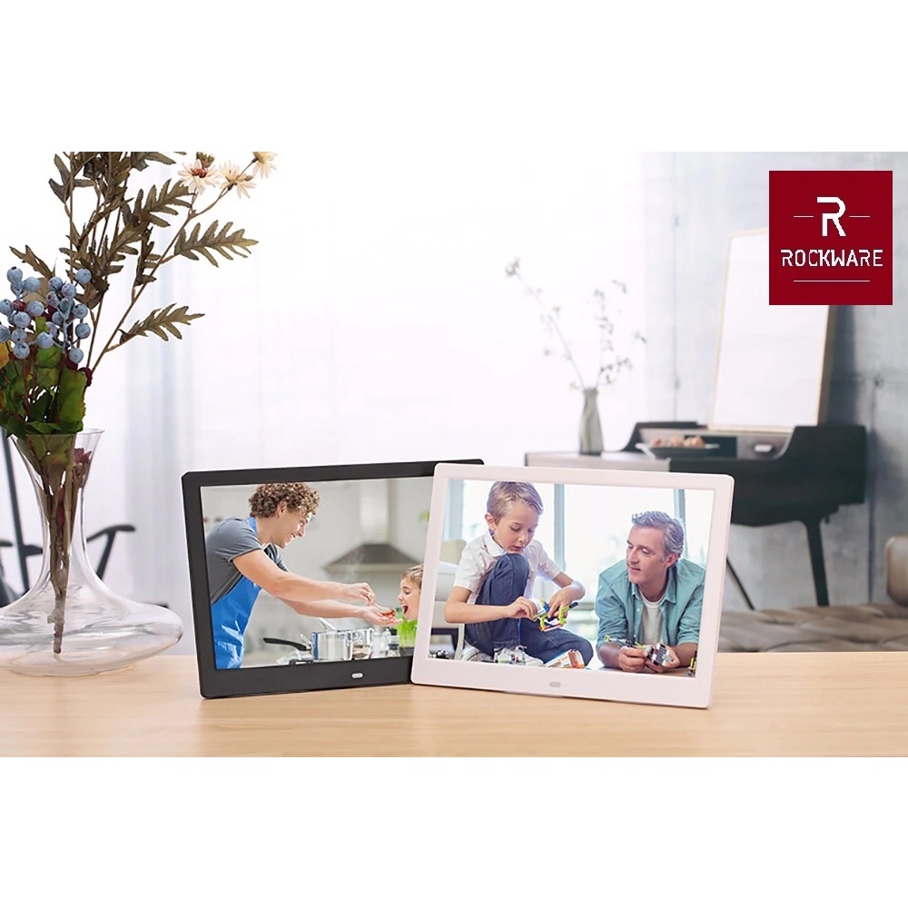 ROCKWARE RW-SJD1203 - 12 inch Digital Photo Frame - Frame Foto Digital