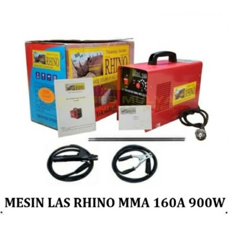 Mesin Las Travo Las Inverter 160A Body Merah RHINO MMA 160 A 160A