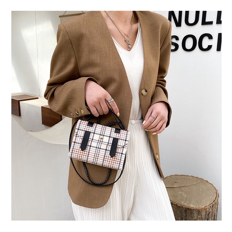 Tas Selempang Korea Kotak-kotak Model Terbaru Handbag A26