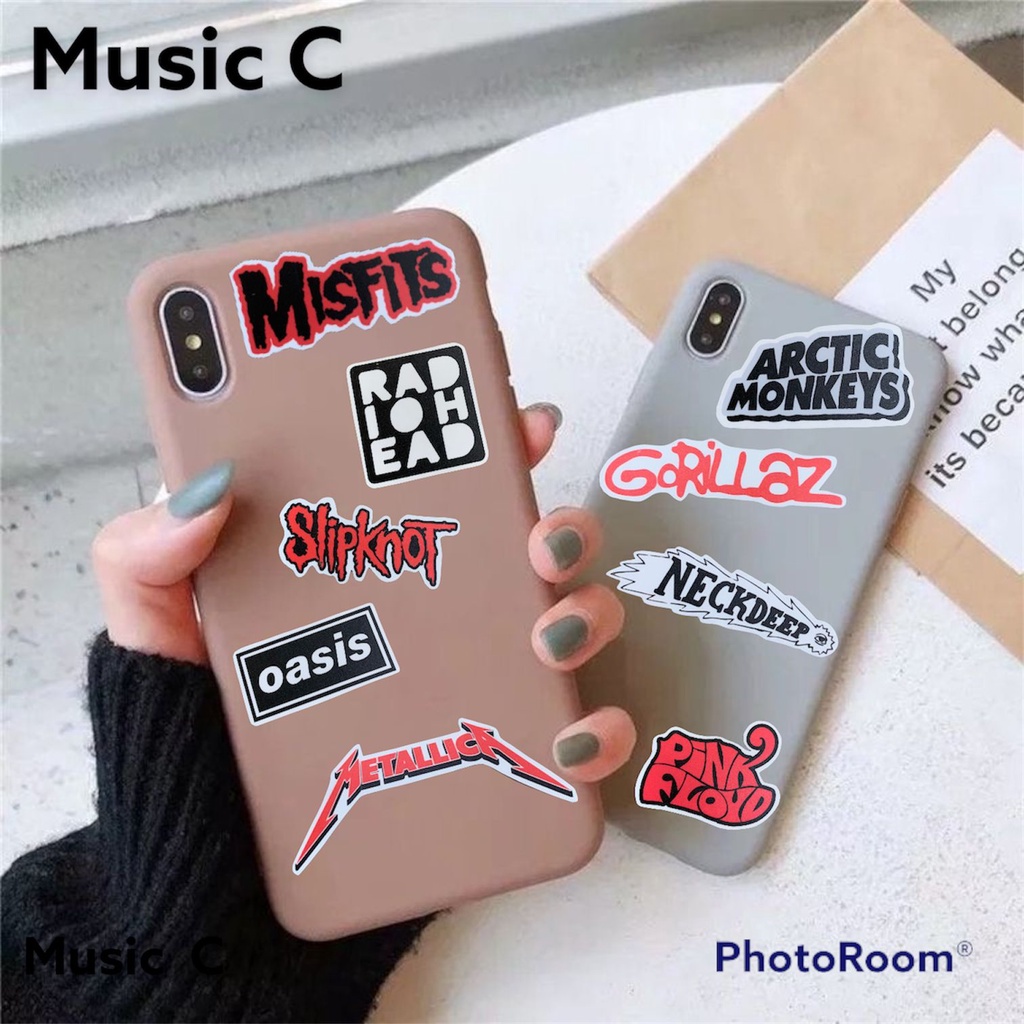 Sticker Pack Tumblr Aesthetic  Band Musik Rock Classic Metal Kiss Nirvana Ac Dc The Beatles The Who Iron Maiden Coldplay Linkin Park Waterproof Hiasan Laptop Notebook Botol Tumbler Case Hp DIY Stiker Lucu Sticker Laptop Notebook