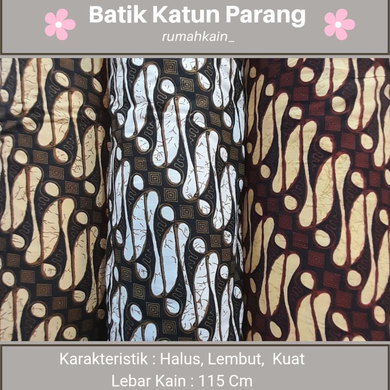 Batik Katun Motif Parangkusumo/Batik Parangkusumo/Batik Katun