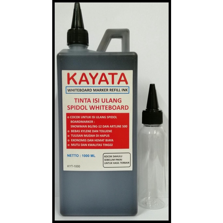 

TINTA SPIDOL WHITEBOARD REFILL KAYATA MURAH DAN BERKUALITAS 1000 ML KODE 1352