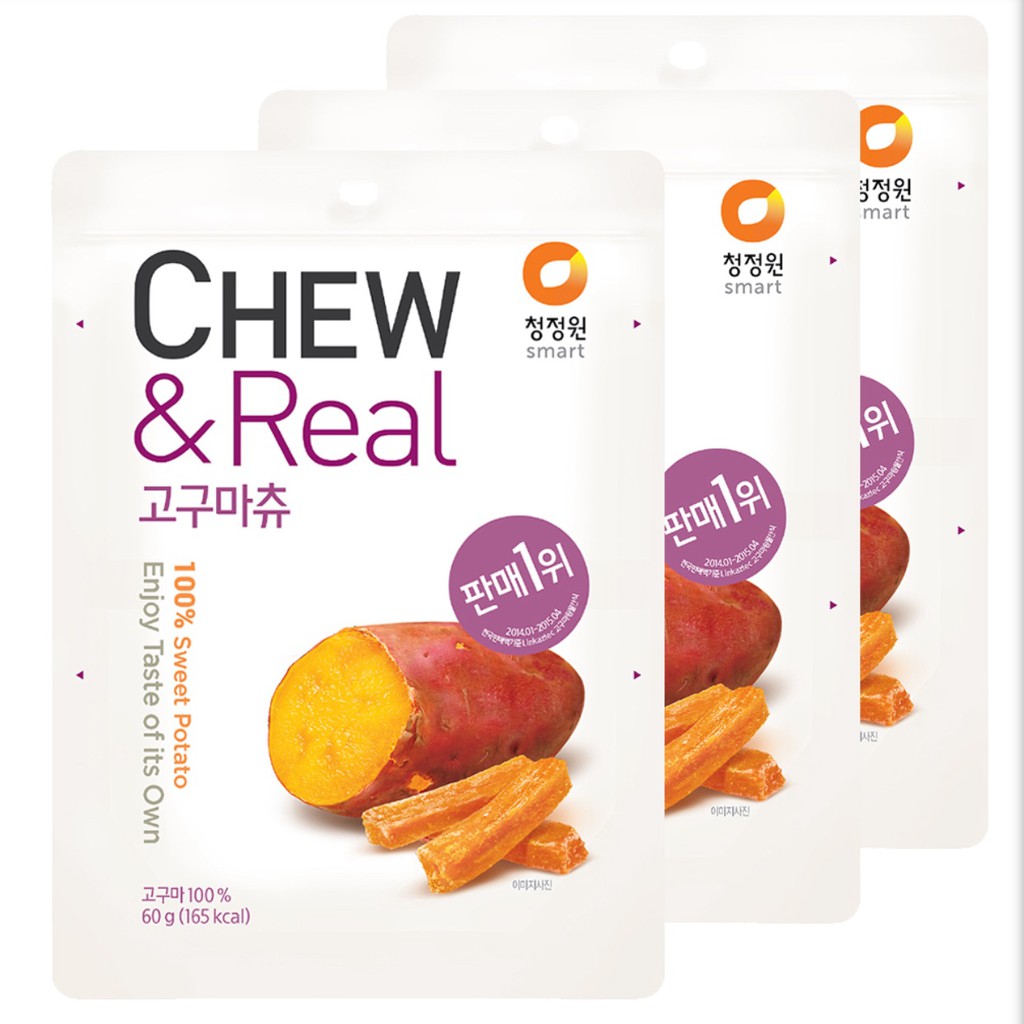 

(Out of Stock) ChungJungOne Chew & Real - Dried Sweet Potato Chew Snack Ubi Korea Gluten Free 1x EA (COD Available)