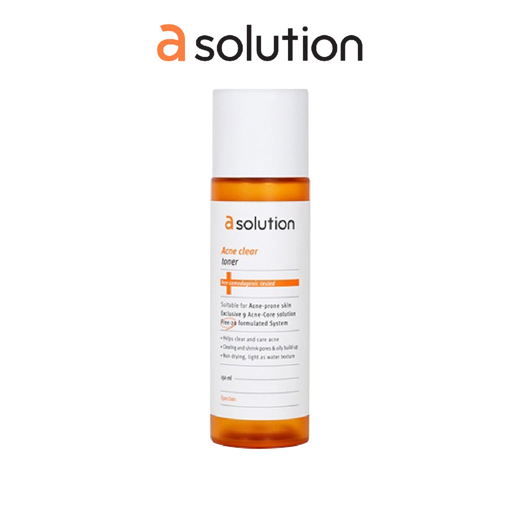 A SOLUTION Acne Clear Toner 150ml Cocok untuk kulit berjerawat