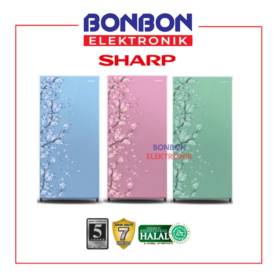 Sharp Kulkas 1 Pintu SJ-N192D-SH/SB/SP / SJN 192 DSH DSB DSP