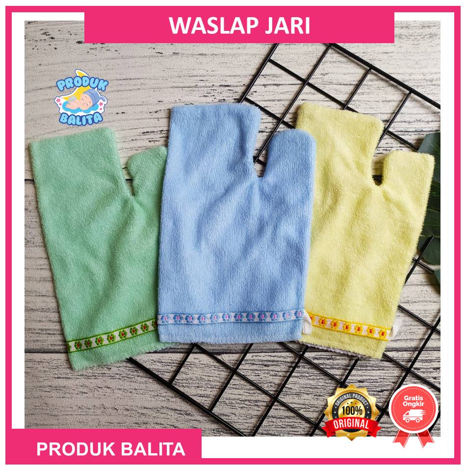 Waslap Bayi Handuk Jari Polos Murah