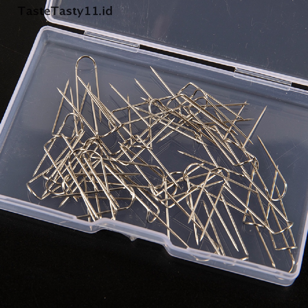 【TasteTasty】 50Pcs High Temperature Resistant Hanging Burn Needle Jewelry Tools U-shaped Hook .