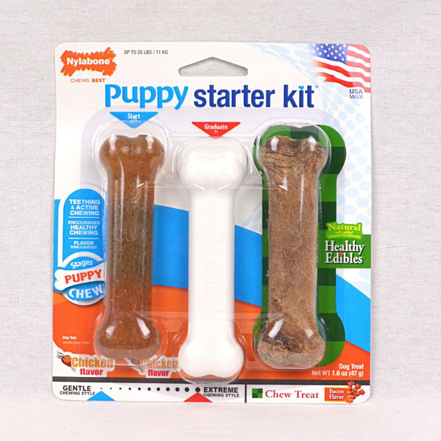 

NYLABONE Mainan Anakan Anjing Puppy STARTER Puppy Chew Bone