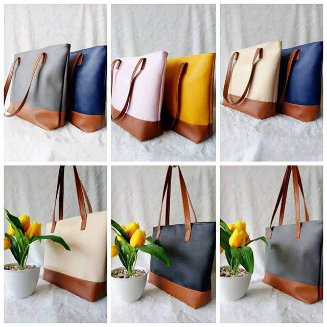TAS WANITA / TOTE BAG WANITA NEVADA KOMBI / TAS TOTEBAG / TAS SELEMPANG / TAS JALAN