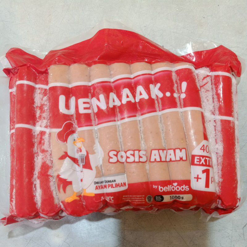 

Sosis ayam belfoods isi 40+1pcs 1kg