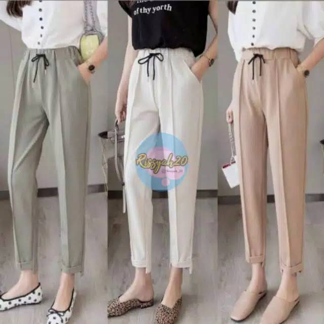 Celana bahan Suede / Davina Suede Pants
