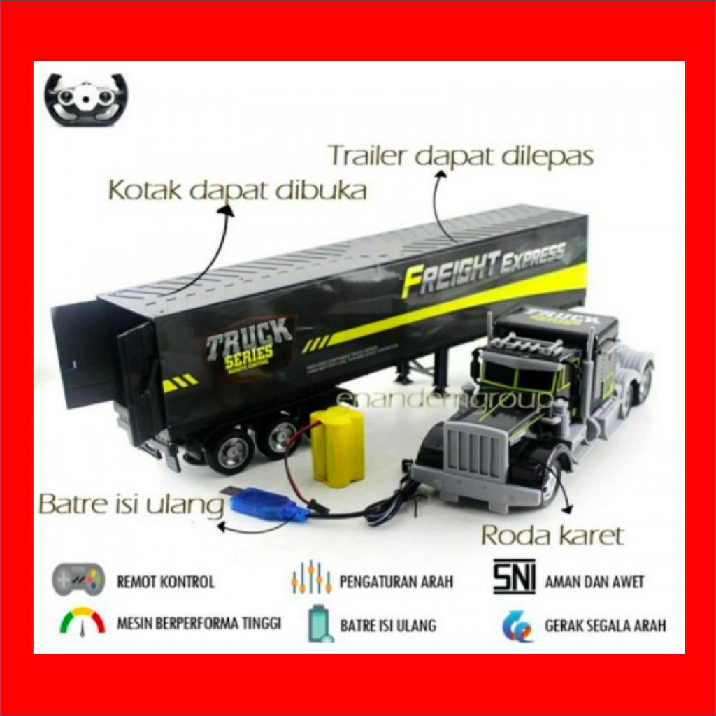 MOBIL MOBILAN ANAK MURAH TRUK KONTENER REMOT CONTROL