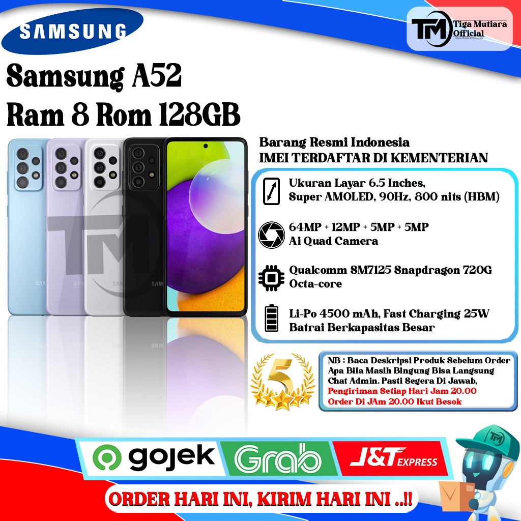 Samsung A52 Ram 8 Rom 128GB-0