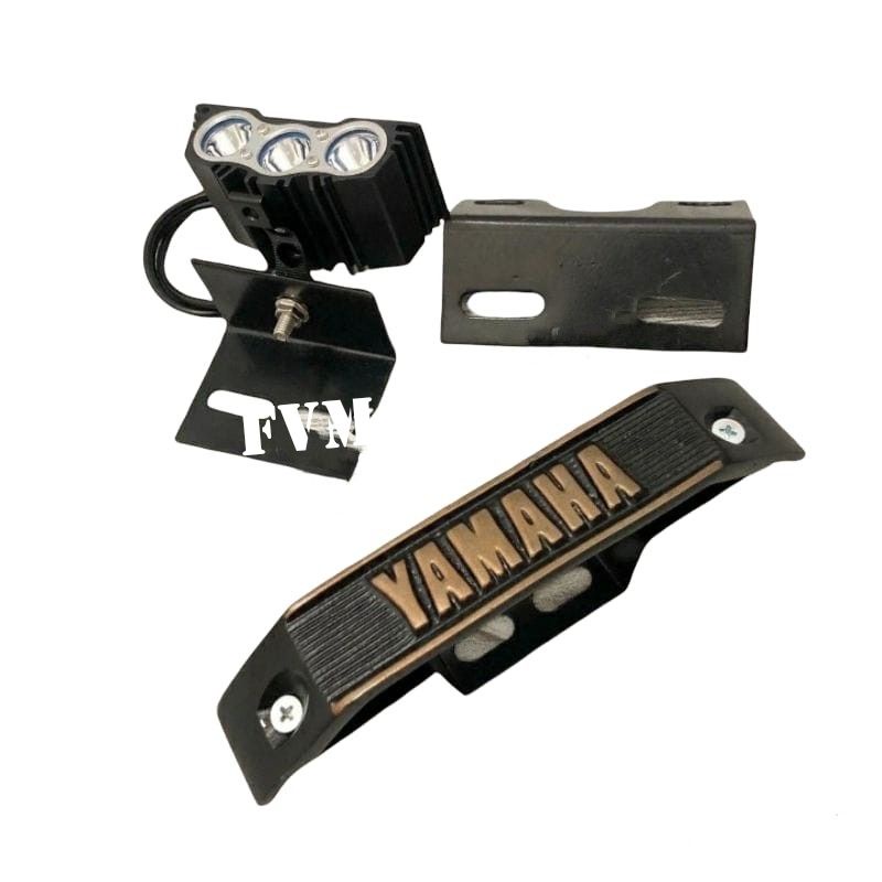 lampu sorot/tembak owl led 3mata+breket lampu+kumis rx king rxking rx k