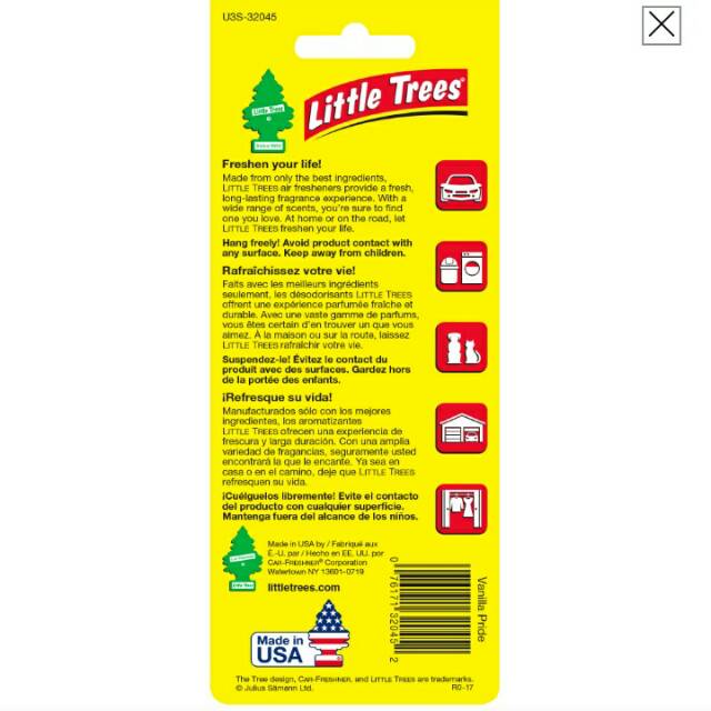 Vanilla Pride Little Trees Parfum Mobil Gantung Car Freshner Pewangi Pengharum Ruangan Interior