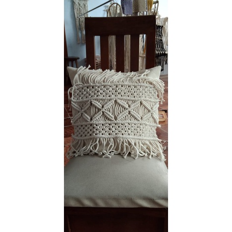 READY STOK) macrame sarung bantal/ macrame cover bantal