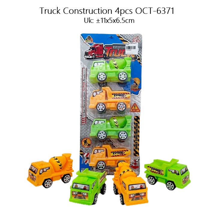 Set Mainan Truk Kontruksi/Truck Construction 4pcs OCT-6371