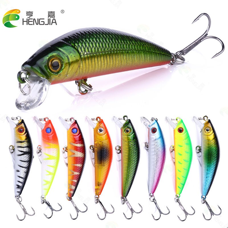 HENGJIA 1PCS 7cm/8.1g Floating Umpan Pancing Minnow Fishing Lures Bass Crankbait Ikan Tackle