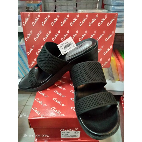 sandal casual wanita merek original calbi rg.1898 hak 5cm ukuran 36-40