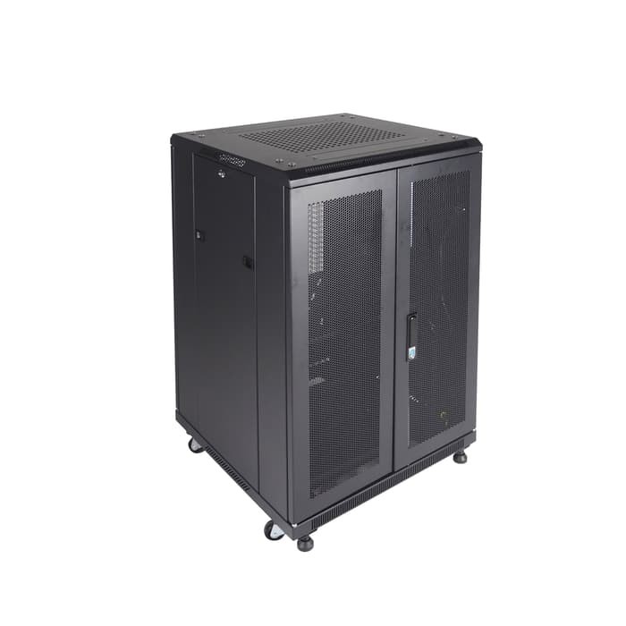 Indorack IR6020P Standing Close Rack 20U Perforated Door Depth 600mm STANDING CLOSE RACK 20U