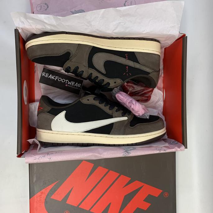 algifaruu - Travis Scott X Nike air Jordan 1 Low Dark Mocha BNIB PERFECT PAIRS - 40
