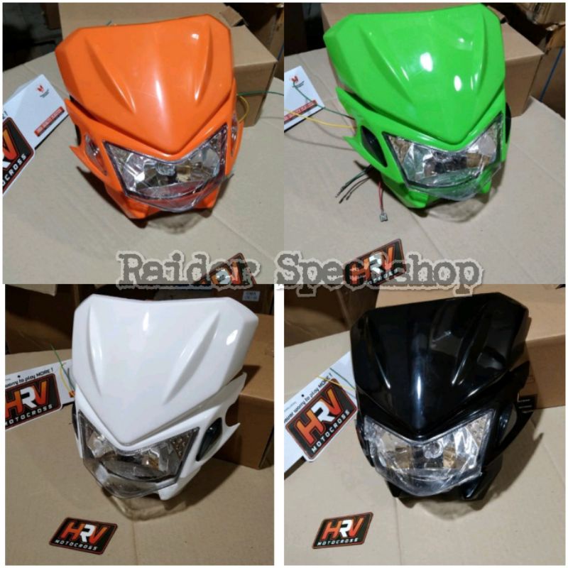 Headlamp reflektor lampu depan klx 150 batok lampu klx 150 trail supermoto