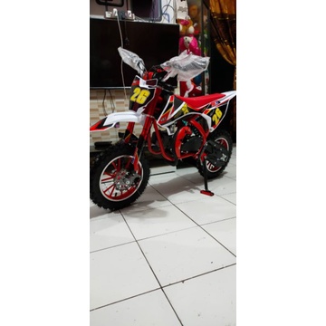 MOTOR TRAIL MC 63 50CC MODEL TERBARU DOUBLE KNALPOT MESIN 2 TAK ~MOTOR MINI-MOTOR CROSS-MAINAN MOTOR ANAK